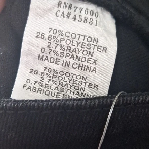 SANDRINE ROSE Free People Black High Rise Denim Casual Denim Jeans Pants Size 28 - Picture 7 of 8